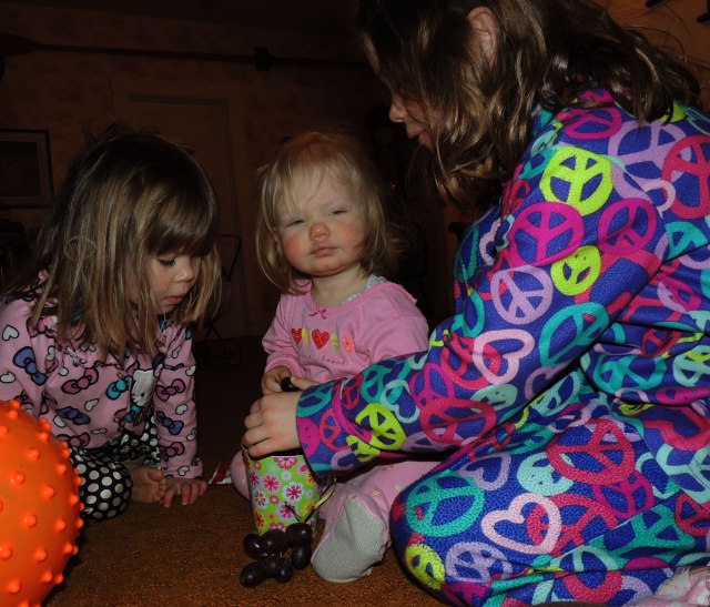 girls easter morning