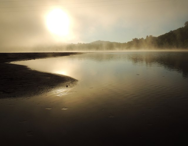 fog on the river