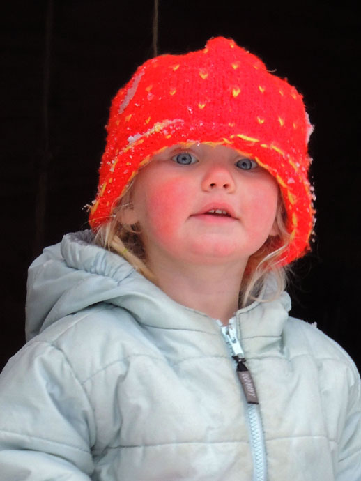 She's awful cute when she's not wiping vomit into your hand.