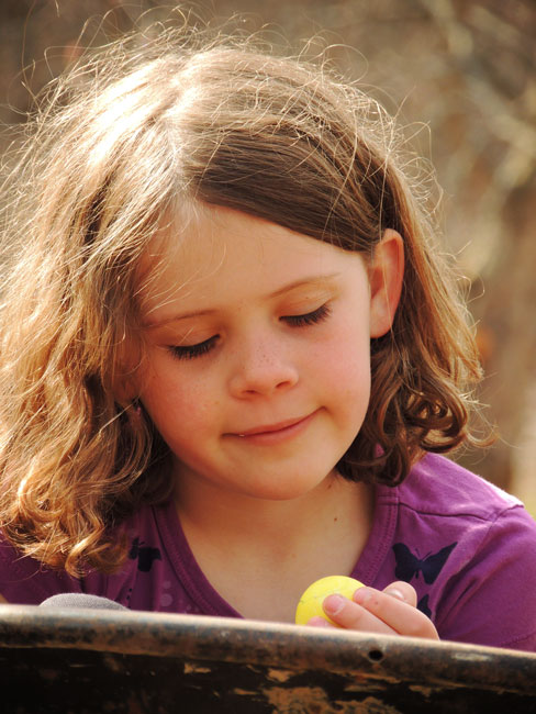 Ivy with an Easter Egg