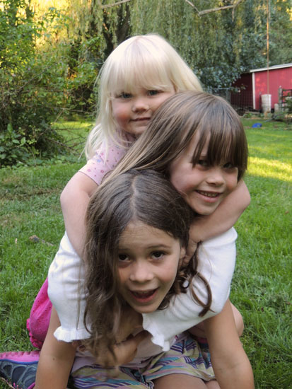 The girls, no park involved. 