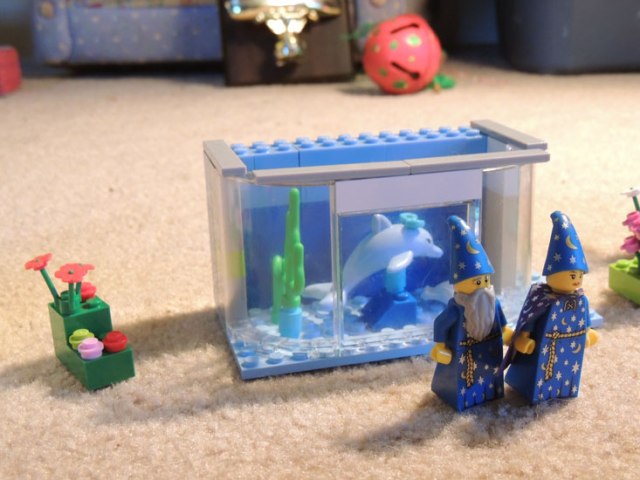 lego wizard couple visits dolphin