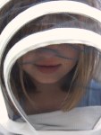 Clara in bee suit