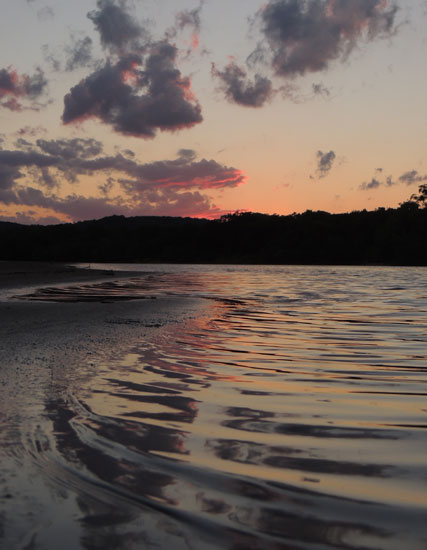 river sunset