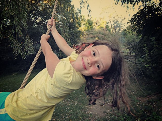 Ivy on the rope swing