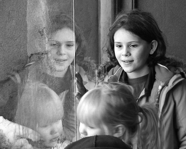 Ivy and Jane at the zoo