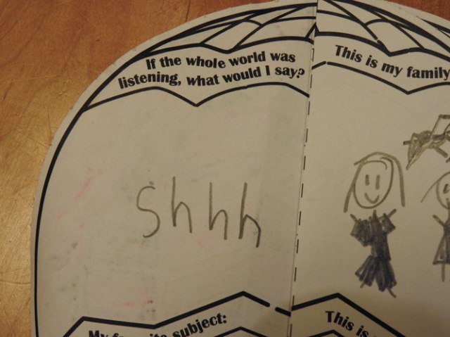 If the whole world was listening what would you say? 