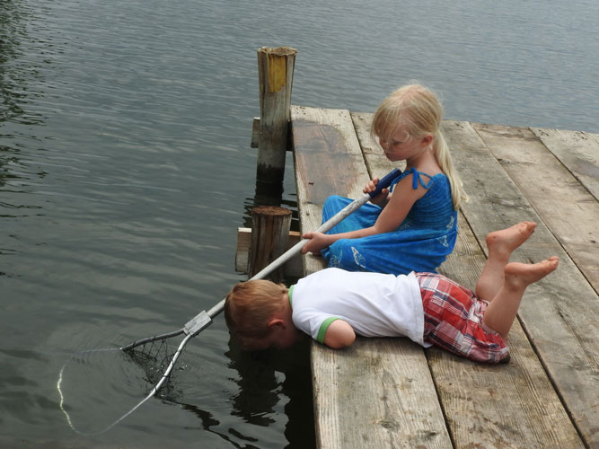 Jonas and Jane fishing