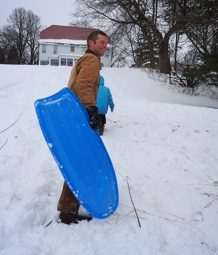 John sledding